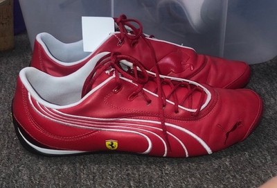 NWOB Puma Future Cat Ferrari Red and White Athletic Shoes 