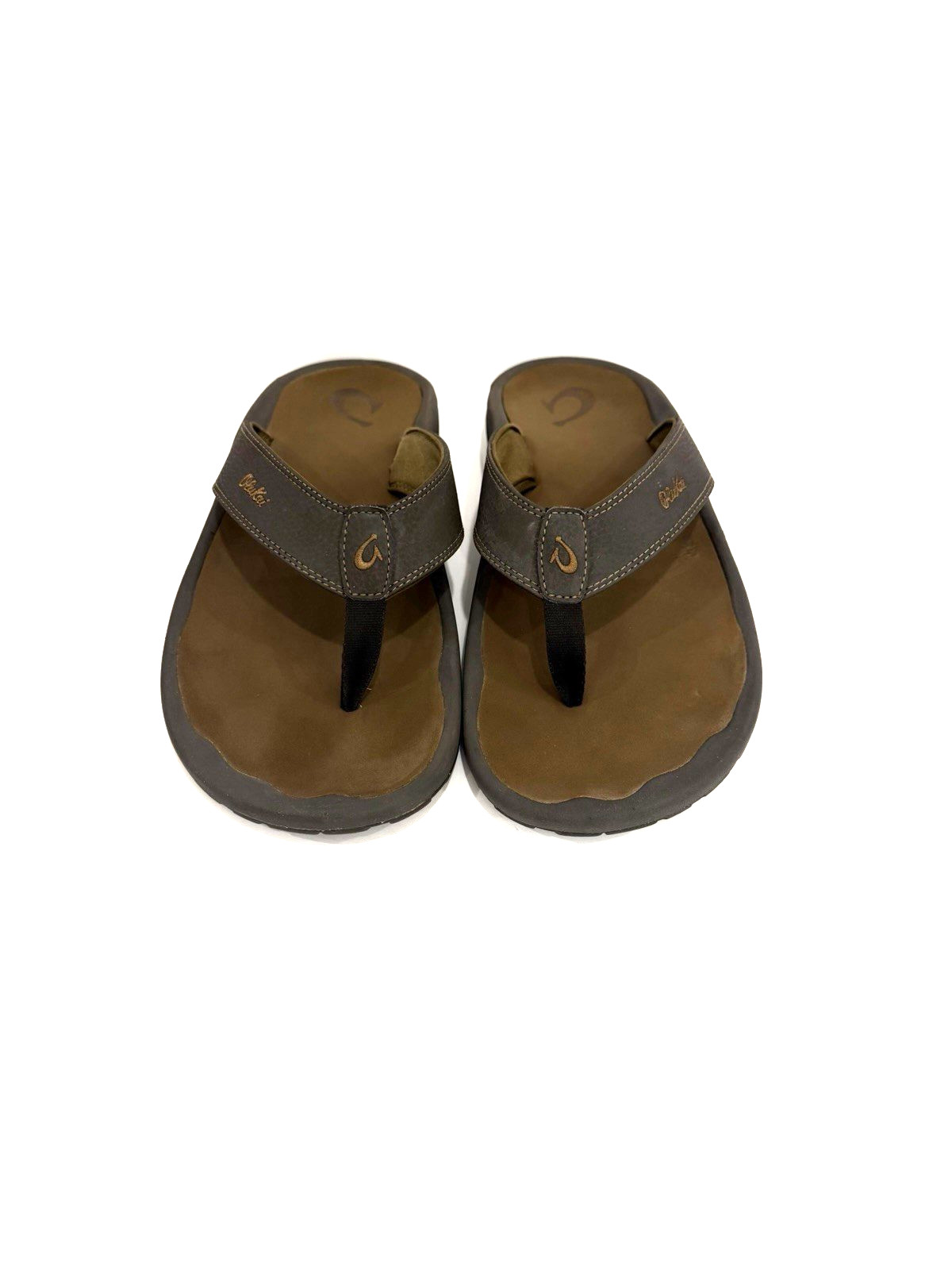 OluKai Ohana  Brown Men's Sandals in a Dark Java/Ray US M 13
