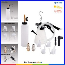 Pneumatic Brake Clutch Fluid Bleeder Kit 90-120psi Vacuum 1l Waste Bottle 0.8l