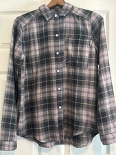 Boys Abercrombie Kids Plaid Soft Flannel Button Down Shirt Sz 15/16 NEW