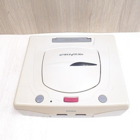 SEGA SATURN CONSOLE JAPAN WHITE Bundle w/ Light Virtua Gun Controller & 5 Games