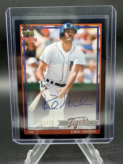 2026 Topps Series 2 Kirk Gibson Auto Black /10 #91B2-KG Detroit Tigers 🐅