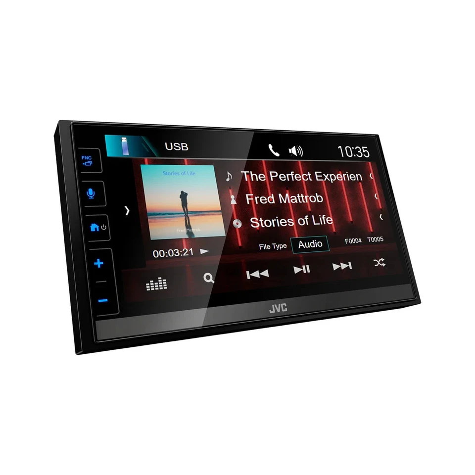 JVC KW-M785DBW 6.8" DAB+ USB Bluetooth Android Wireless CarPlay Car Screen - Image 2 of 4