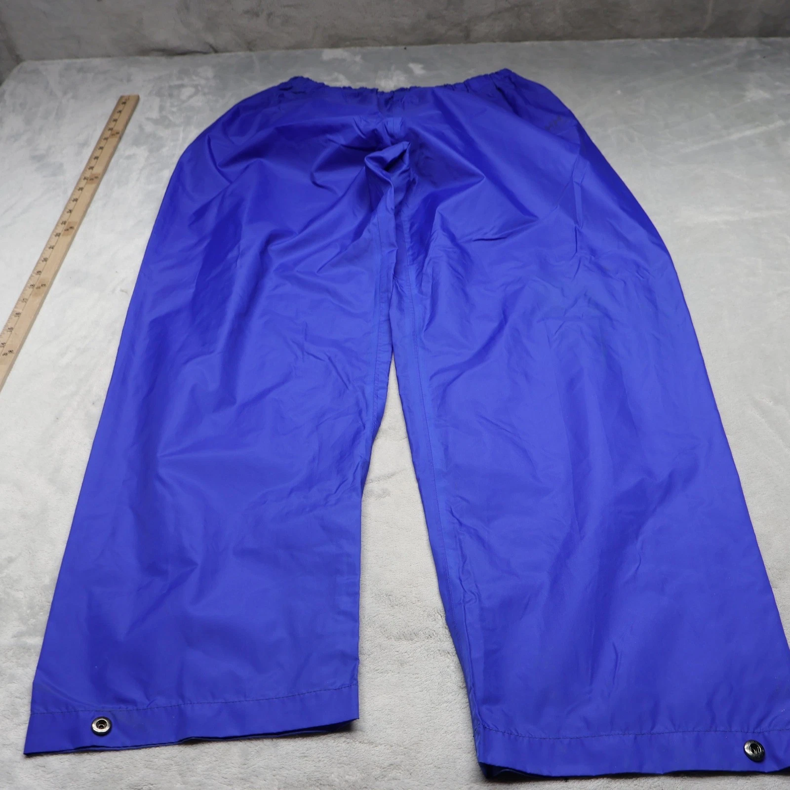 Helly Hansen Pants Mens Medium Blue Elastic Waist Rain Wind Outdoor Hiking 27x32