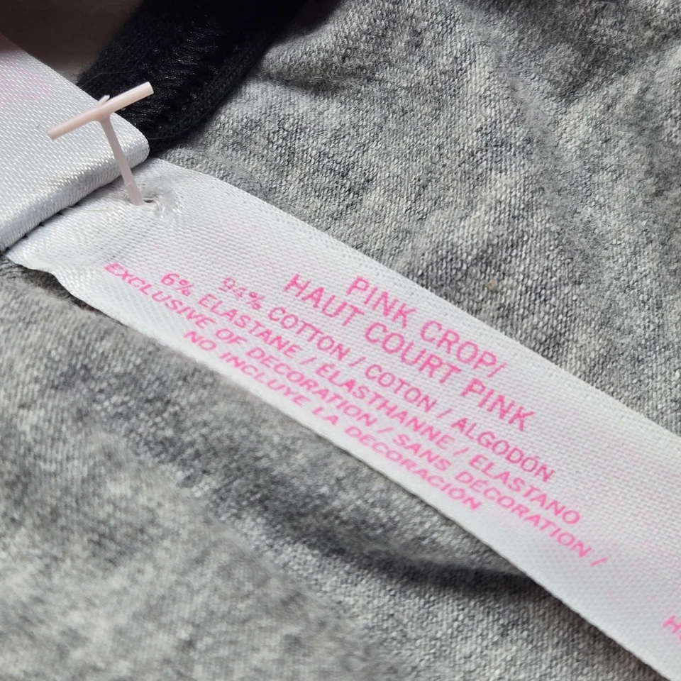 Victoria's Secret PINK Women Sports Bra Large Red CROP Wireless Pullover - Image 3 of 4