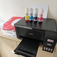 Epson EcoTank ET-2810 All-in-One Inkjet Printer + Ink + A4 Photo Paper Bundle