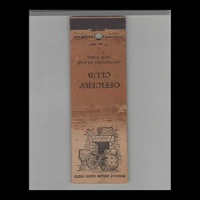 Matchbook Cover US Army Officers Club Governors Island, NY