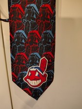 Chief Wahoo Cleveland Indians Guardians Tie (1998) Ralph Marlin Super Fan