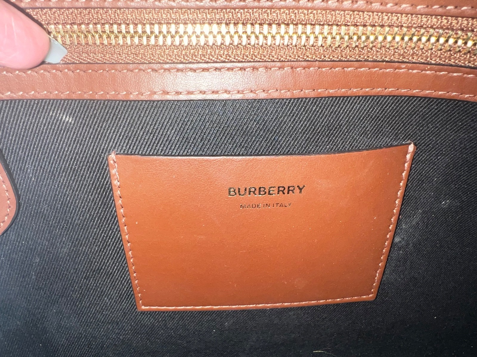 Authentic Burberry Large Handbag - image 3