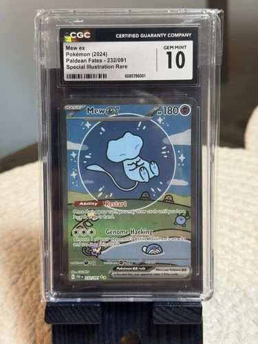 Pokémon Mew ex 232/091 SIR Bubble Mew Paldean Fates CGC 10 GEM MINT