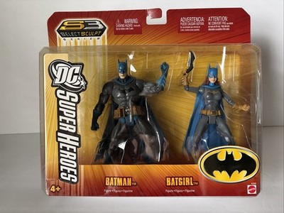 BATMAN & BATGIRL DC Super Heroes Action Figure 2 Pack S3 Select Sculpt Series