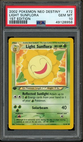 Light Sunflora (1st Edition) graded PSA 10 for sale on eBay