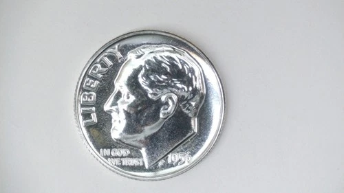 1956 Silver Roosevelt Proof Dime Double Die Obverse DDO-005 *FREE SHIPPING*