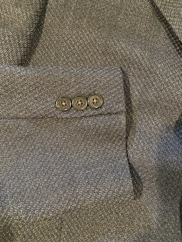 Blazer Hart Schaffer Marx Comfort Lana Gris Carbón 3 Botones EE. UU. Excelente Foto 4 de 4