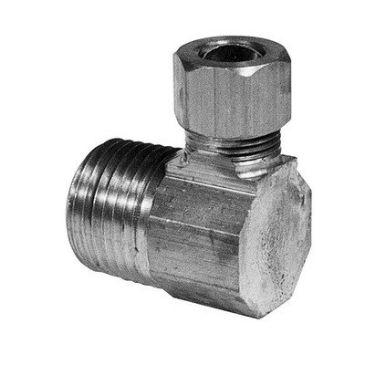 PPG 83015NL for PlumbMaster 1/2 Od Comp X 3/8 Mip 90 Deg Brass Elbow
