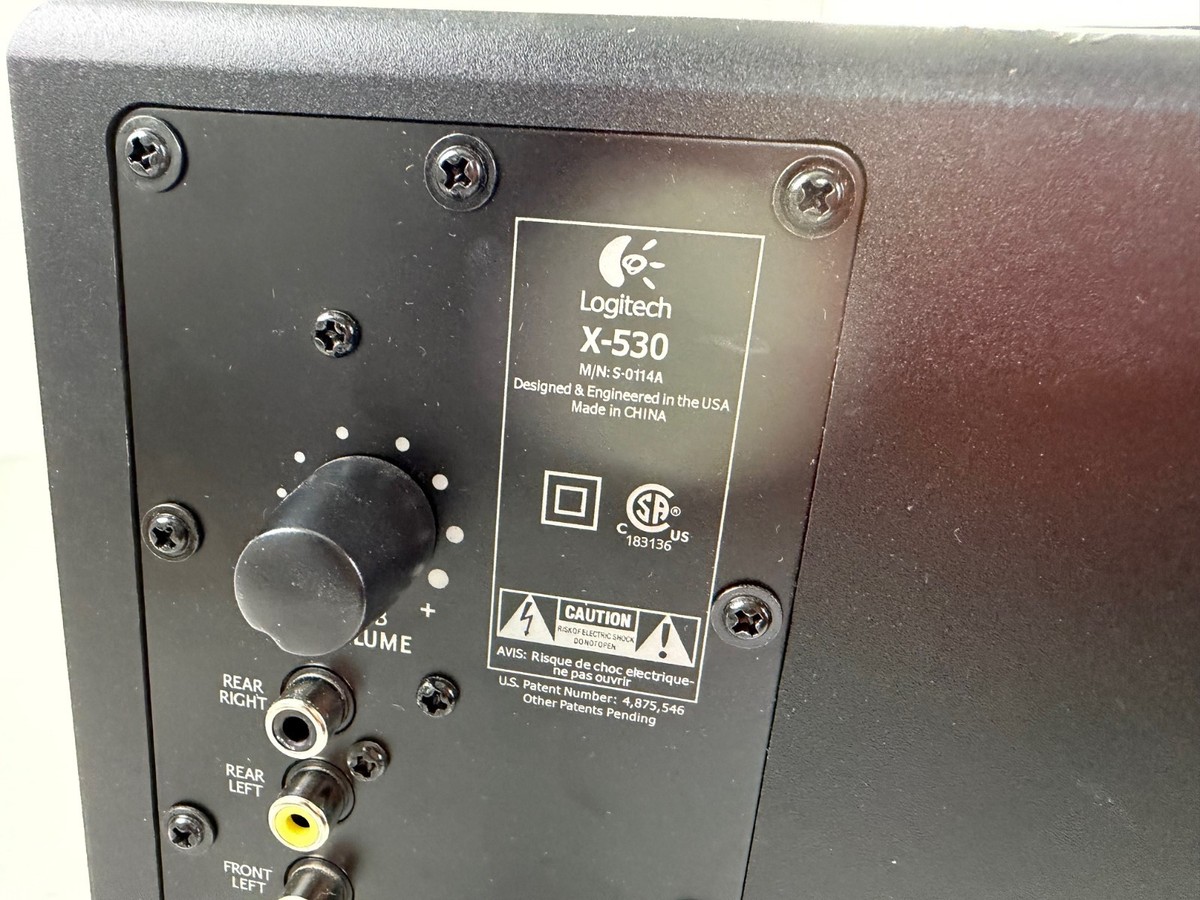 Logitech X-530 5.1 Surround Sound System Subwoofer 5 Speakers for