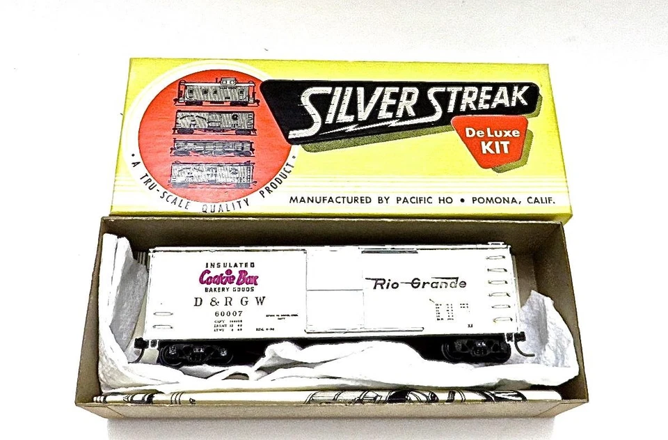 HO Silver Streak S215-345 Pro Built 40' D&RGW Wood "Cookie Box" BoxCar LowShip - Image 3 of 4