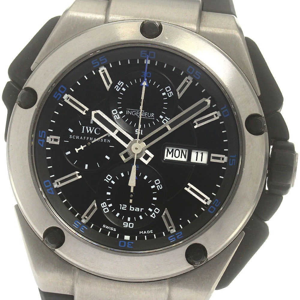 IWC SCHAFFHAUSEN Ingenieur Double Chronograph IW376501 AT Men's Watch_845680