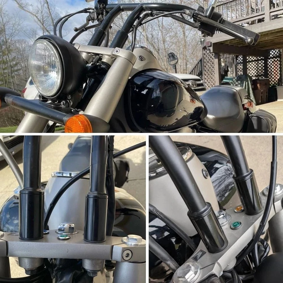 Montaje de elevadores de manillar de 2,5" para Honda Shadow Phantom VT750C2 2010-2022 2023  Foto 4 de 4