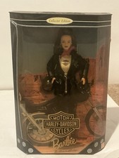 Harley-Davidson Motorcycle Barbie 3 Brunette Collector Doll 1999 NRFB