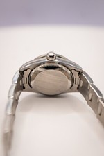 Rolex Ladies 26 Oyster Perpetual Custom Silver Diamond Dial Ref. 67180 3