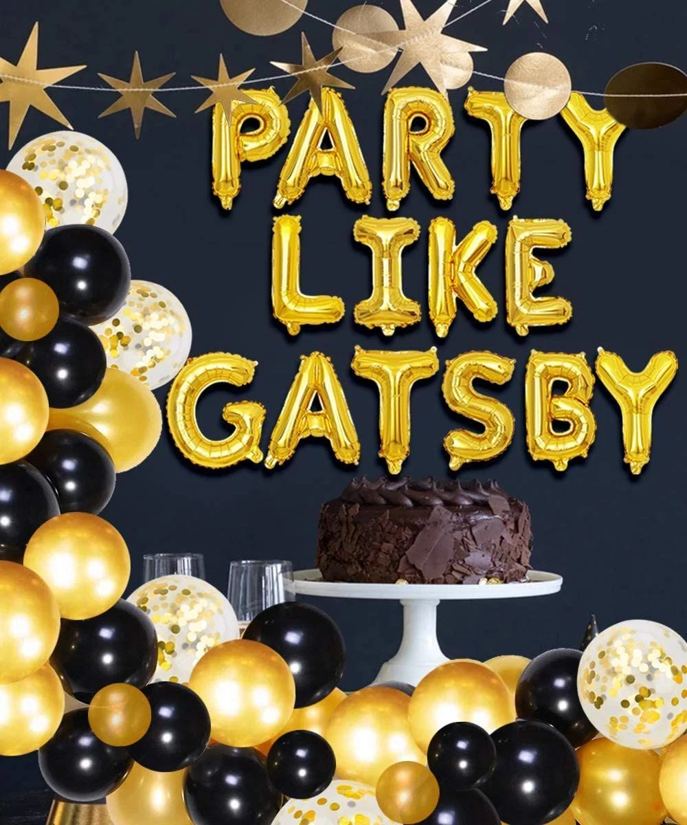 Great Gatsby Decorations I Black & Gold Party Supplies