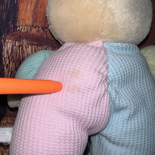 VTG Eden ABC Blocks Teddy Bear Plush Pastel Blue Pink Pajamas Pjs Lovey READ - Picture 6 of 11