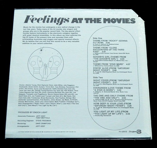 ENOCH LIGHT & THE LIGHT BRIGADE-FEELINGS AT THE MOVIES-POP-SEALED LP - Bild 2 von 7
