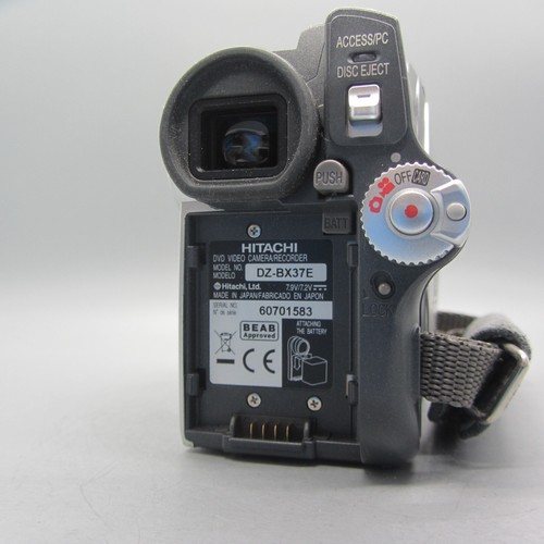 Hitachi DVDCAM DZ-BX37E Handheld Mini DVD Camcorder Silver Tested - Picture 8 of 10