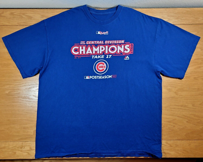 CHICAGO CUBS Majestic Central Division Champions 2017 MLB T-Shirt