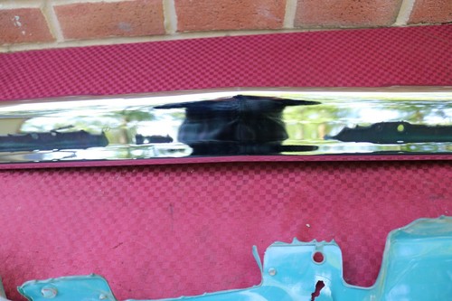 63 64 1963 1964 BELAIR BISCAYNE IMPALA NOS CHROME CENTER REAR BUMPER GM 3817615 - Picture 11 of 12