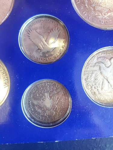 USA: 1862-1942 "Miss Liberty' SILVER Coin Type Collection of 7 Coins, Scarce - Picture 14 of 17