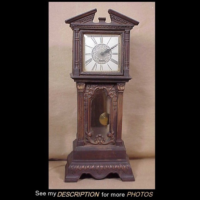 1950s Haddon Electric Motion Miniature Grandfather Clock Sychron Movement eBay