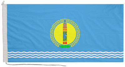Khovsgol Flag with Rope and Toggle - Handmade in the UK