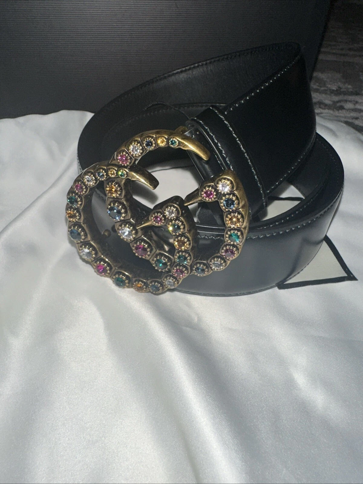 Ceinture femme Gucci GG pierres précieuses