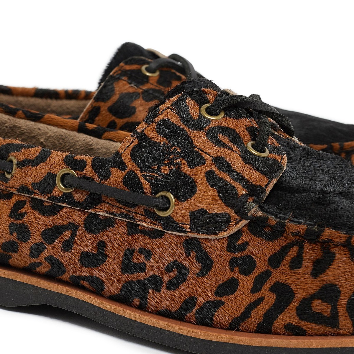 TIMBERLAND MEN\'S CLASSIC BOAT SHOE PUR LEOPARD LEATHER A5YTY ALL SIZES Timberland Boat Shoe Multicolor Casual Shoes for Men for  main image 4