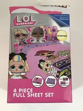 LOL Surprise! FULL Microfiber Sheet Set Soft Remix Super Soft 4 Piece Set NEW