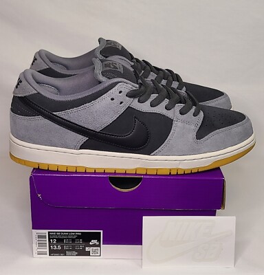 Nike SB Dunk Low Pro Dark Smoke Grey | Mens Sz 12 | Smoke Gray Black Gum Bottom!