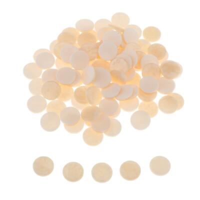 100 pcs 1/2' Trumpet Cornet Valve Finger Key Buttons Inlays Plastic Set for