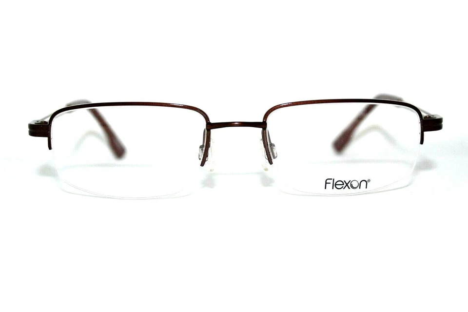 NEW FLEXON E1004 210 BROWN AUTHENTIC EYEGLASSES MEN'S FRAMES 51-19-140MM RX  - Image 3 of 4
