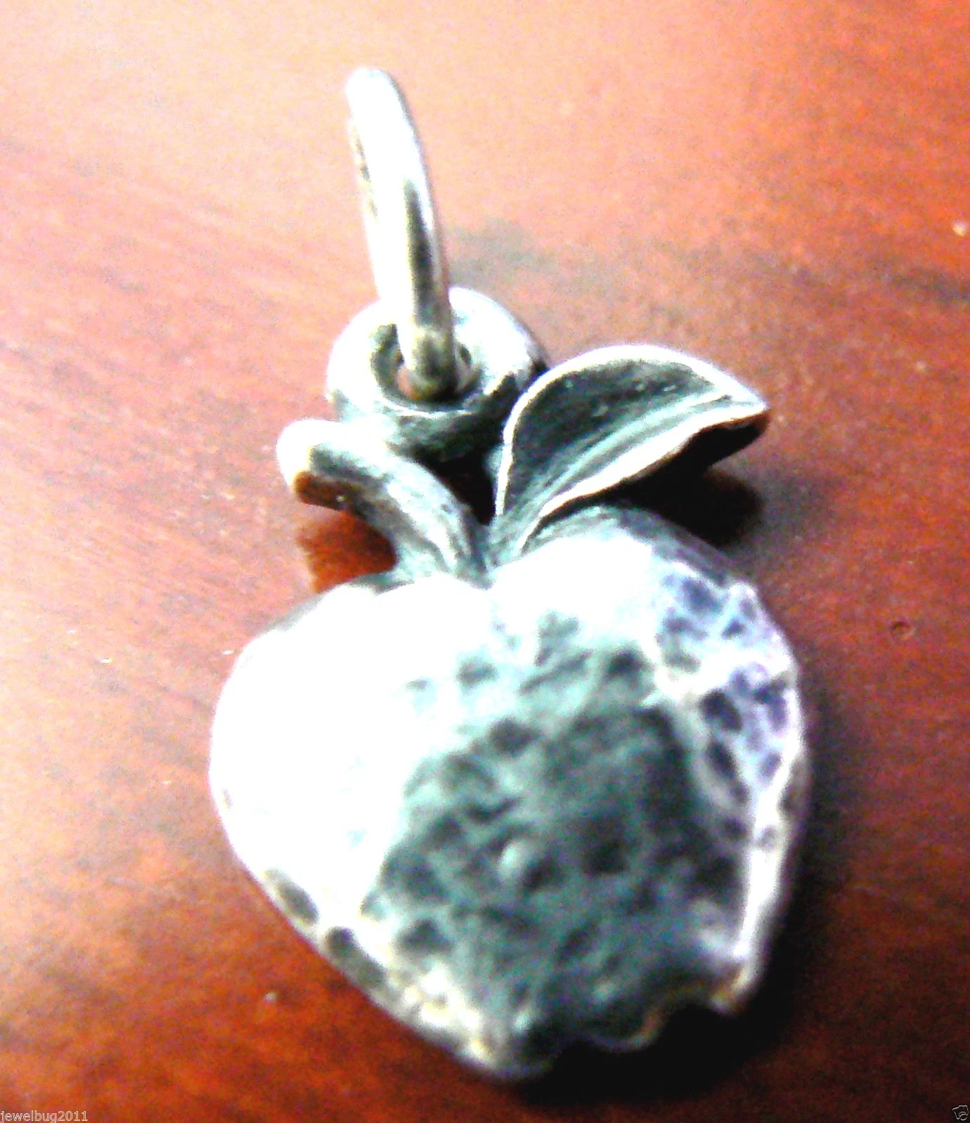 Retired James Avery Small Apple Charm Sterling Silver