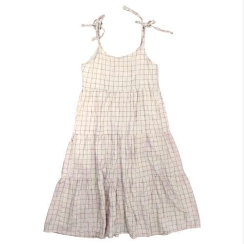 Maxi Vestido para Mujer OVER KLESHAS Algodón Arrugado Bohemio Talla L Beige - Imagen 5 de 14