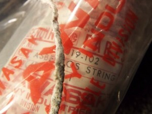 (1) OEM Kawasaki F11 F9 F8 F7 F6 F5 asbestos exhaust muffler string gasket vtg