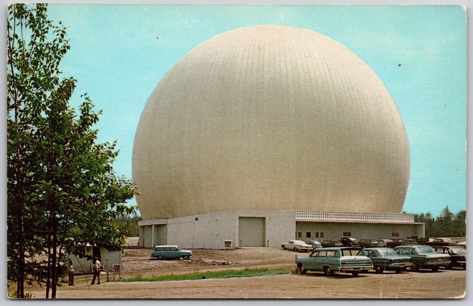 Andover Maine Earth Station ME UNP Chrome Bell System's Communications Postcard