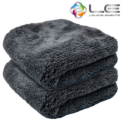 2x Liquid Elements Silverback Trockentuch Mikrofaser Tuch 40x40cm 1200GSM
