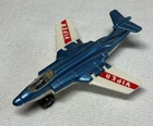 Matchbox Lesney No. 2 S2 Jet Folding Wings Made In England. Blue White 1981 EUC