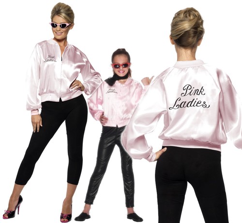 Grease Pink Ladies Jacket Fancy Dress 