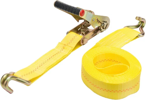 HAMPTON PROD   - 2" X 16' Heavy Duty Ratchet Tie-Down with Double J-Hooks - 3,33