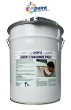 UK PAINT - Smooth Masonry Paint - 20L - Dark Brown 