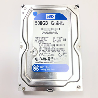 Western Digital Blue Green Festplatte 3,5'' HDD WD 500GB 7200 RMP Hitachi Toshiba